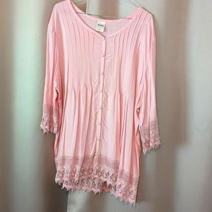 Pink tunic top